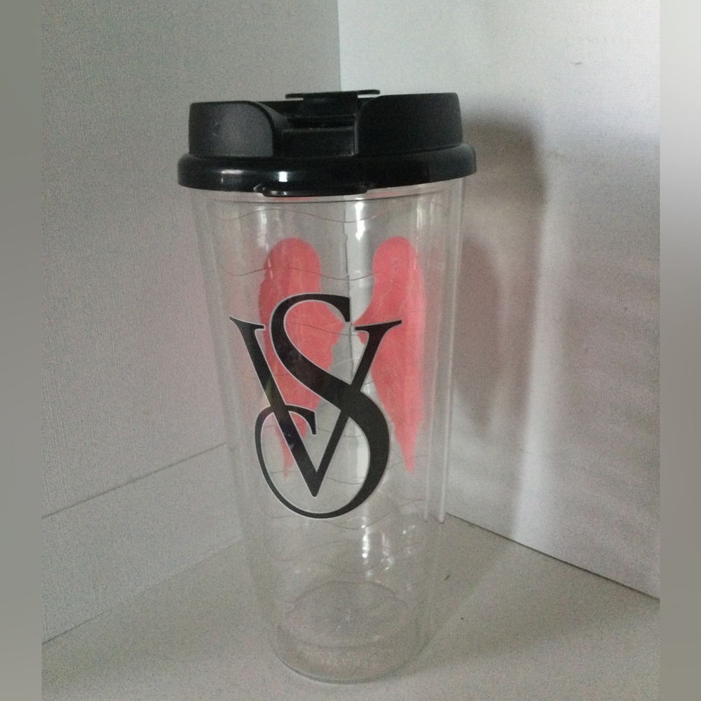 Victoria’s Secret VS Pink Wings Clear Large Insulated Tumbler